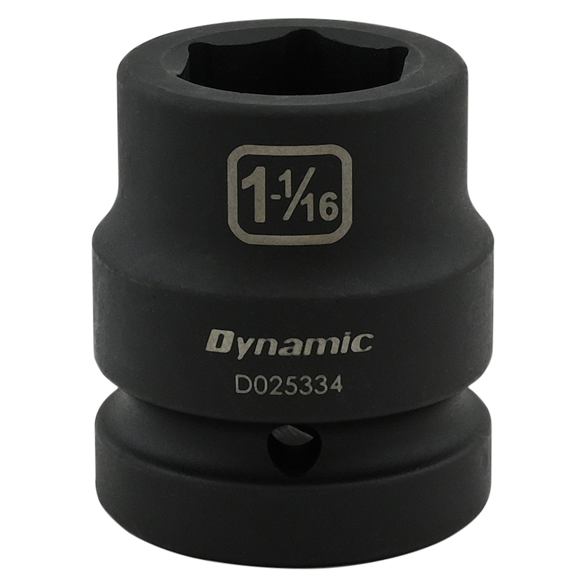 Dynamic Tools 1-1/16'' X 1" Drive, 6 Point Standard Length, Impact Socket
